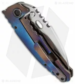 Dalibor Bergam Knives Vega Frame Lock Knife Titanium (3.6" Satin) 2016 -Avokelavavat Sales Store dalibor vega side cm