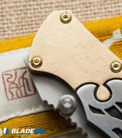 Dew Hara Custom Shi Liner Lock Knife Bronzed/CF (3.75" Mirror) Japan 11 Dew Hara Custom Shi Liner Lock Knife Bronzed/CF (3.75" Mirror) Japan -Avokelavavat Sales Store dew hara custom shi liner lock cf bolster cm