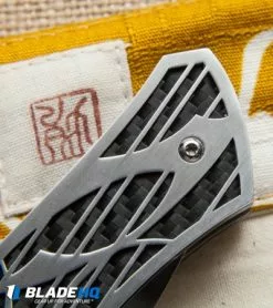 Dew Hara Custom Shi Liner Lock Knife Bronzed/CF (3.75" Mirror) Japan 13 Dew Hara Custom Shi Liner Lock Knife Bronzed/CF (3.75" Mirror) Japan -Avokelavavat Sales Store dew hara custom shi liner lock cf cf cm