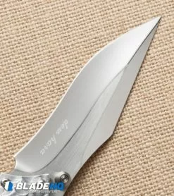 Dew Hara Custom Ichi Liner Lock Knife Blue/Silver (3.5" Mirror) Japan -Avokelavavat Sales Store dew hara ichi blue black blade cm 2