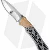 Dew Hara Custom Shi Liner Lock Knife Bronzed/CF (3.75" Mirror) Japan