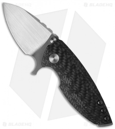 DireWare Custom Hyper-90 Flipper Knife Carbon Fiber/Titanium (3" Satin) 3 DireWare Custom Hyper-90 Flipper Knife Carbon Fiber/Titanium (3" Satin)