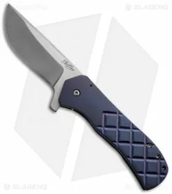 Doc Shiffer Knives Doc Shiffer Custom Recon Knife Double Anodized Titanium (3.5" Stonewashed)