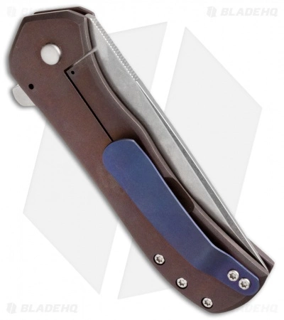 Doc Shiffer Knives Doc Shiffer Field Grade Recon Knife RB Brown Backspacer (3.5" Stonewash) 4 Doc Shiffer Knives Doc Shiffer Field Grade Recon Knife RB Brown Backspacer (3.5" Stonewash) - Image 2