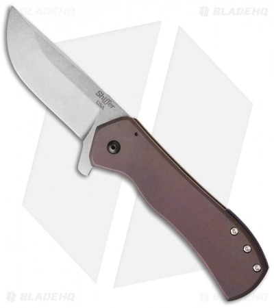Doc Shiffer Knives Doc Shiffer Field Grade Recon Knife RB Brown Backspacer (3.5" Stonewash) 3 Doc Shiffer Knives Doc Shiffer Field Grade Recon Knife RB Brown Backspacer (3.5" Stonewash)