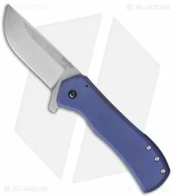 Doc Shiffer Knives Doc Shiffer Field Grade Recon Knife Blue Backspacer (3.5" Stonewash)