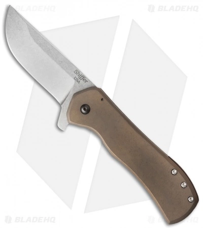 Doc Shiffer Knives Doc Shiffer Field Grade Recon Knife Bronze Backspacer (3.5" Stonewash) 3 Doc Shiffer Knives Doc Shiffer Field Grade Recon Knife Bronze Backspacer (3.5" Stonewash)