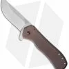 Doc Shiffer Knives Doc Shiffer Field Grade Recon Knife RB Brown Ti/Stand-offs (3.5" Stonewash)
