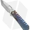 DSK Tactical Knives GF-1 Gentleman Folder Frame Lock Knife Ano (4" Satin)