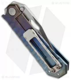 DSK Tactical Knives GF-1 Gentleman Folder Frame Lock Knife Ano (4" Satin) -Avokelavavat Sales Store dsk gf 1 tanto ano side