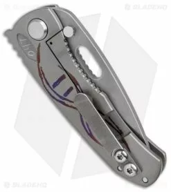 DSK Tactical DBV2 Frame Lock Knife Bio Zombie Ti (3.6" Acid Stonewash) #47 -Avokelavavat Sales Store dsk tactical DBV2 bio zombie 47 acid stonewash BHQ 37634 er side