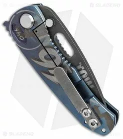 DSK Tactical DBV2 Frame Lock Knife Race Car Ano Ti (3.6" Black Acidwash) #46 -Avokelavavat Sales Store dsk tactical DBV2 race car ano 46 black acid wash BHQ 37633 er side