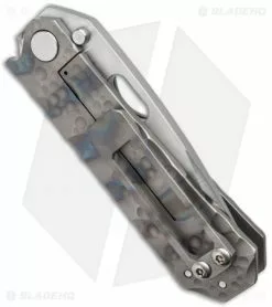 DSK Tactical Knives GF-1 Gentleman Folder Knife Dimple Ti (4.25" Polish) -Avokelavavat Sales Store dsk tactical knives gf 1 k7f1 ti dimp blast fi side