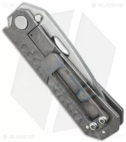 DSK Tactical Knives GF-1 Gentleman Folder Knife Milled/Dimple (4.25" Acid Wash) 7 DSK Tactical Knives GF-1 Gentleman Folder Knife Milled/Dimple (4.25" Acid Wash) -Avokelavavat Sales Store dsk tactical knives gf 1 tanto side