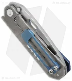 DSK Tactical Knives GF-1 Gentleman Folder Knife Blue (4" Stonewash) 6 DSK Tactical Knives GF-1 Gentleman Folder Knife Blue (4" Stonewash) -Avokelavavat Sales Store dsk tactical knives gf 1 ti blue ano milled side