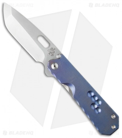 DSK Tactical Knives GF-1 Gentleman Folder Knife Blue (4" Stonewash) 3 DSK Tactical Knives GF-1 Gentleman Folder Knife Blue (4" Stonewash)