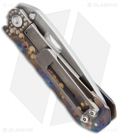 DSK Tactical Knives GF-1 Gentleman Folder Knife Dimpled (4" Stonewash) 4 DSK Tactical Knives GF-1 Gentleman Folder Knife Dimpled (4" Stonewash) - Image 2