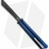 Sam Eddleman Weehawk Tanto Balisong Butterfly Knife Blue Twill Carbon Fiber -Avokelavavat Sales Store eddleman blue twill cf ball