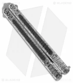 Sam Eddleman Tanto Balisong Butterfly Knife W/ Carbon Fiber Inlays (5.5" Plain) -Avokelavavat Sales Store eddleman butterfly back