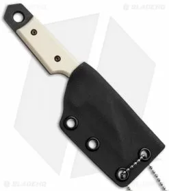 Sam Eddleman Wharncliffe Dashi Neck Knife Ivory (2" Acid Wash) -Avokelavavat Sales Store eddleman dashi ivory acid wash sheath