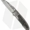 Allen Elishewitz Custom Damascus Frame Lock Knife Carbon Fiber (3.25" Damascus) -Avokelavavat Sales Store elishwitz custom dam carbon fiber cm