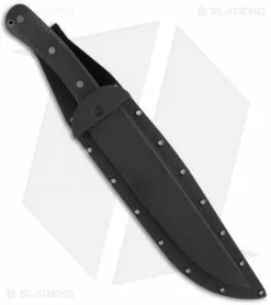 Entrek Bison Fixed Blade Bowie Knife (9" Bead Blast Plain) -Avokelavavat Sales Store entrek bison fixed sheath