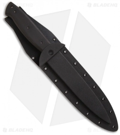 EnTrek Close Combat MKII Knife D/E Tactical Fixed Blade (7" Black Plain) 5 EnTrek Close Combat MKII Knife D/E Tactical Fixed Blade (7" Black Plain) - Image 3