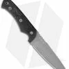 Entrek Wolf Fixed Blade Knife Black Micarta (4.00" Gray)