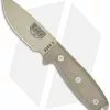 ESEE Knives ESEE-3PM-MB-DT Knife Green Sheath & MOLLE Back (3.88" Tan Plain) -Avokelavavat Sales Store esee 3pm dt