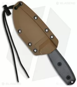 ESEE Knives ESEE-3S-CP Clip Point Knife Coyote Sheath (3.88" Black Serr) -Avokelavavat Sales Store esee 3pm sheath 1