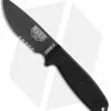 ESEE Knives ESEE-3S-TG-B Knife Black G-10 (3.88" Gray Serr) -Avokelavavat Sales Store esee 3s tg b black serrated fixed