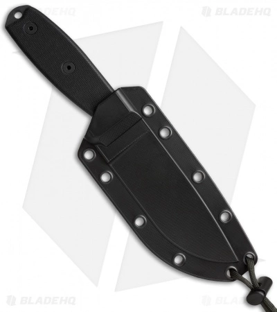 ESEE Knives ESEE-4S-CP-TG-B Clip Point Knife Black G-10 (4.5" Gray Serr) 4 ESEE Knives ESEE-4S-CP-TG-B Clip Point Knife Black G-10 (4.5" Gray Serr) - Image 2