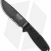 ESEE Knives ESEE-4S-TG-B Knife Black G-10 (4.5" Gray Serr) -Avokelavavat Sales Store esee 4s tg b black serrated fixed