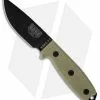 ESEE Knives ESEE-3MIL-P-B Knife Black Sheath & MOLLE Back (3.88" Black)