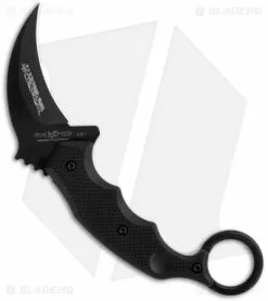 Fox Knives Kuku Hanuman Fighting Karambit Fixed Blade Knife (3" Black) 636T -Avokelavavat Sales Store fox fx 636t cq 2 black back