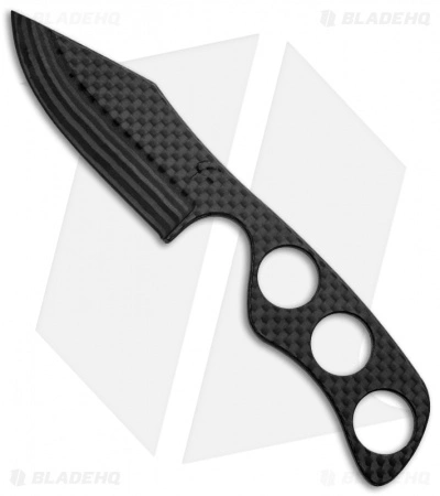 Fred Perrin Carbon Fiber Le Bowie Neck Knife Fixed Blade (2.75" Plain) 3 Fred Perrin Carbon Fiber Le Bowie Neck Knife Fixed Blade (2.75" Plain)