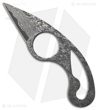 Fred Perrin La Griffe Fixed Blade Neck Knife (2" Damascus) 3 Fred Perrin La Griffe Fixed Blade Neck Knife (2" Damascus)