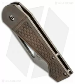 Gale Force Customs Hawkeye Mid-Tech Knife Bronzed Ti (3.25" Stonewash) 7 Gale Force Customs Hawkeye Mid-Tech Knife Bronzed Ti (3.25" Stonewash) -Avokelavavat Sales Store gale force custom hawkeye bronze bottom cm 1