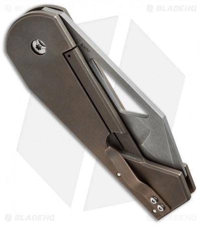 Gale Force Customs Hawkeye Mid-Tech Knife Bronzed Ti (3.25" Stonewash) 4 Gale Force Customs Hawkeye Mid-Tech Knife Bronzed Ti (3.25" Stonewash) - Image 2