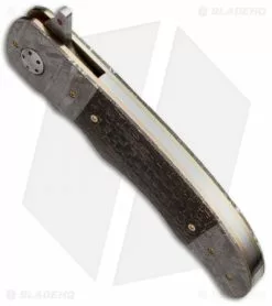 George Muller Knives George Muller LL-BB Flipper Knife LSCF/Meteorite (3.75" Damasteel) -Avokelavavat Sales Store george muller ll bb lscf meteorite spine