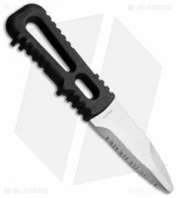 Gerber River Shorty Fixed Blade Dive Knife Black (3" Serr) 30-000967N -Avokelavavat Sales Store gerber 30 000967n river shorty black back 1