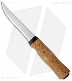 Helle Knives Hellefisk Knife Cork-Handled Fixed Blade (5" Plain) #120