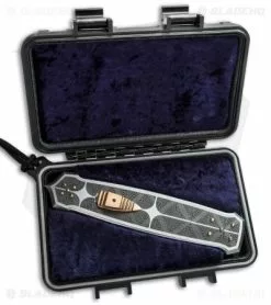 J.A. Harkins HHK 'Price' Dagger D/A OTF Automatic Knife Gold (5" Damascus) -Avokelavavat Sales Store hhk provenance price dagger 4 case cm