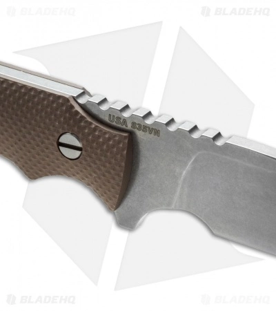 Hinderer Knives Fieldtac 5.5" Fixed Blade Knife FDE G-10 (Stonewash) 5 Hinderer Knives Fieldtac 5.5" Fixed Blade Knife FDE G-10 (Stonewash) - Image 3