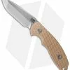 Hinderer Knives FXM 3.5" Fixed Blade Spanto Knife Coyote Brown *No Sheath -Avokelavavat Sales Store hinderer fxm 3 5 spanto cm