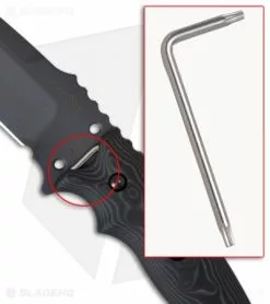 Wilson Tactical/Hogue Knives Star-Light Tactical Fighter Knife (5.5" Black) -Avokelavavat Sales Store hogue drop point blade black 35179 detail 2