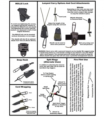 ESEE Knives Izula Black Survival Concealed Carry Neck Knife W/ Sheath 6 ESEE Knives Izula Black Survival Concealed Carry Neck Knife W/ Sheath - Image 4