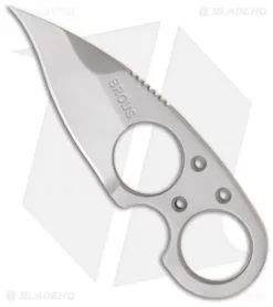 Brous Blades Silent Soldier Hawk SS Neck Knife Fixed Blade (Bead Blast)