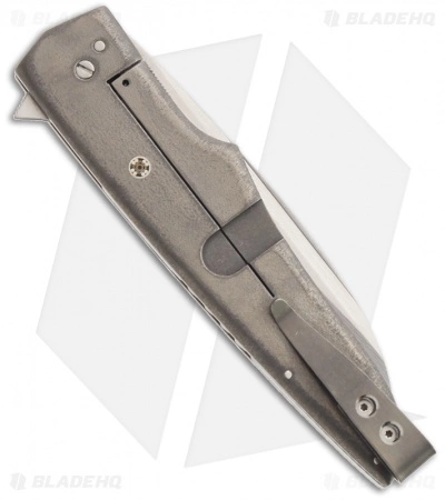 Jason Clark Custom Hybrid Wharncliffe Flipper Stabilized Bone Knife (3.5" Plain) 4 Jason Clark Custom Hybrid Wharncliffe Flipper Stabilized Bone Knife (3.5" Plain) - Image 2