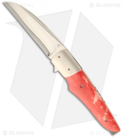 Jason Clark Custom Hybrid Wharncliffe Flipper Stabilized Bone Knife (3.5" Plain) 3 Jason Clark Custom Hybrid Wharncliffe Flipper Stabilized Bone Knife (3.5" Plain)